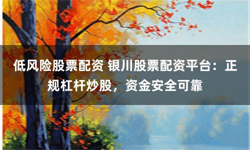 低风险股票配资 银川股票配资平台：正规杠杆炒股，资金安全可靠